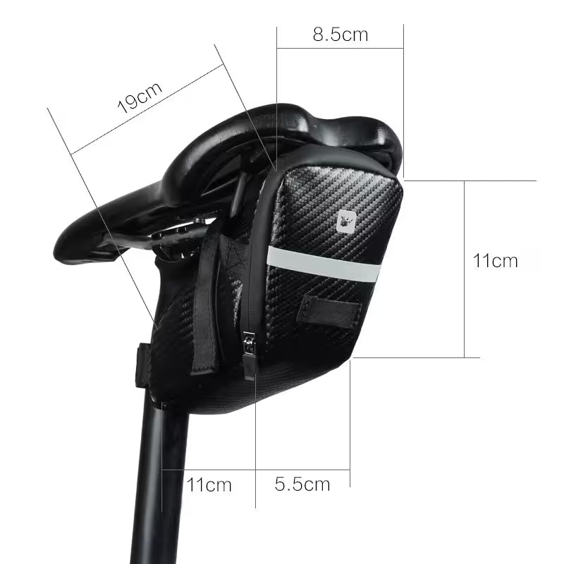 RHINOWALK Waterproof Storage Saddle Bag Seat Cycling Tail Rear reflection Bag Saddle-RK18558 | Backcountry Sportsman