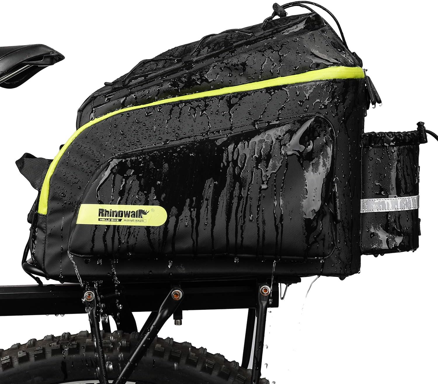 Rhinowalk Trunk Bag Bike Pannier Bag 17L for Bicycle Cargo Rack Saddle Bag Shoulder Bag Laptop Pannier Rack RK19666 17L | Backcountry Sportsman