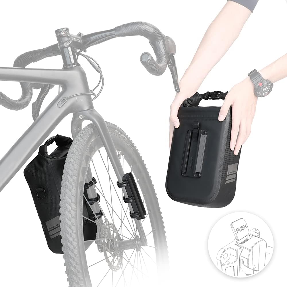 Rhinowalk 4L Waterproof Fork Bag Rack Bag Shoulder Bag for E-Scooter, Bike | Backcountry Sportsman