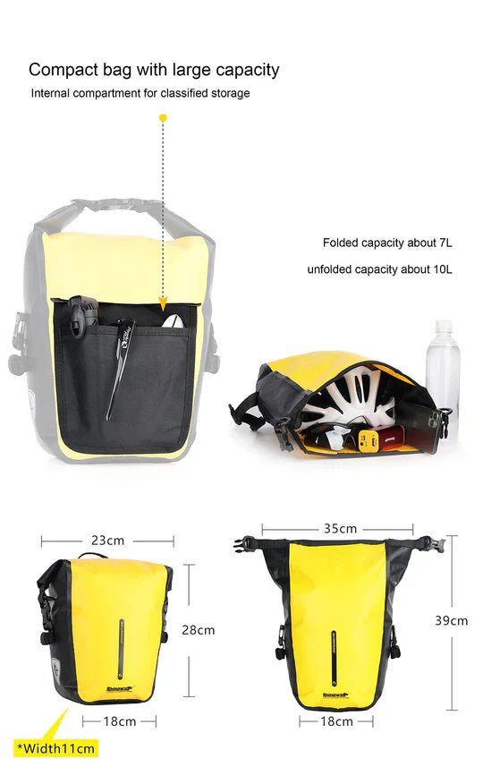Rhinowalk Waterproof Pannier Rear Rack Bag-RK6202 7L | Backcountry Sportsman