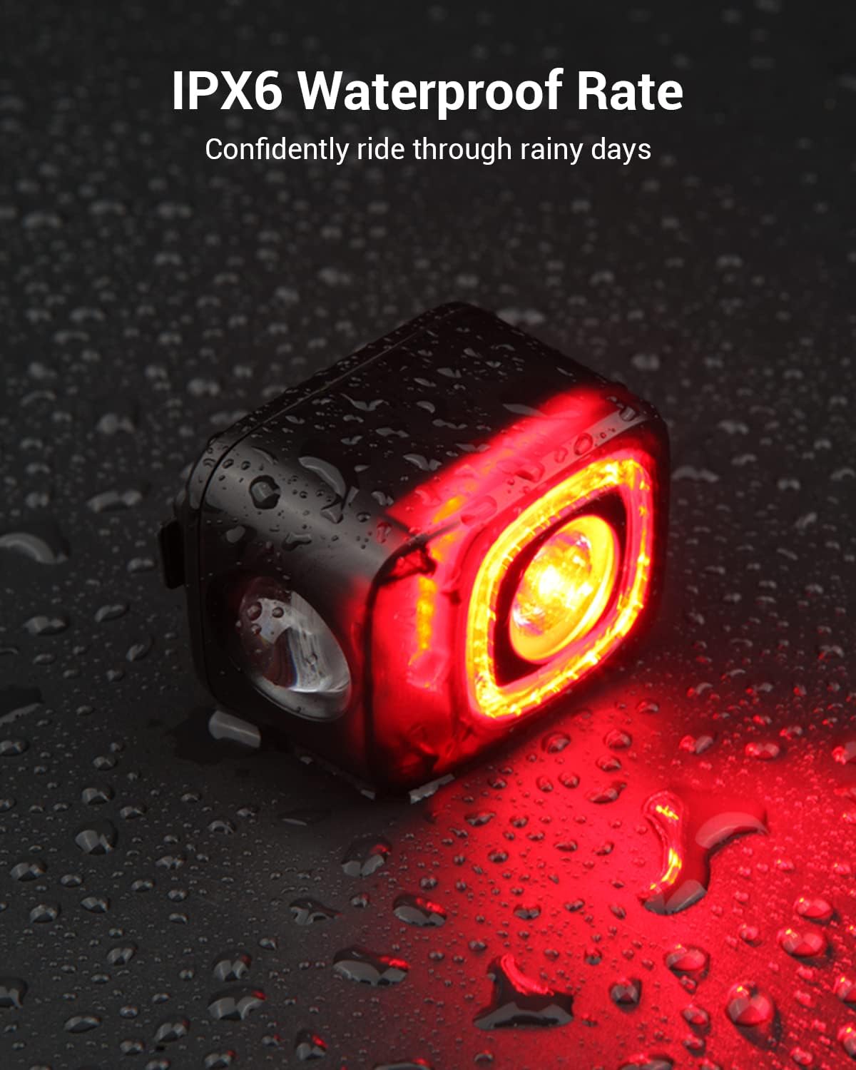 Magicshine SEEMEE 200 Rechargeable Bike Tail Lights,200 Lumens Max Output,360° Visibility Bicycle Lights, Smart Brake Sensor IPX6 Waterproof Rear Bike Lights 5 Modes for Road Urban Cyclists | Backcountry Sportsman