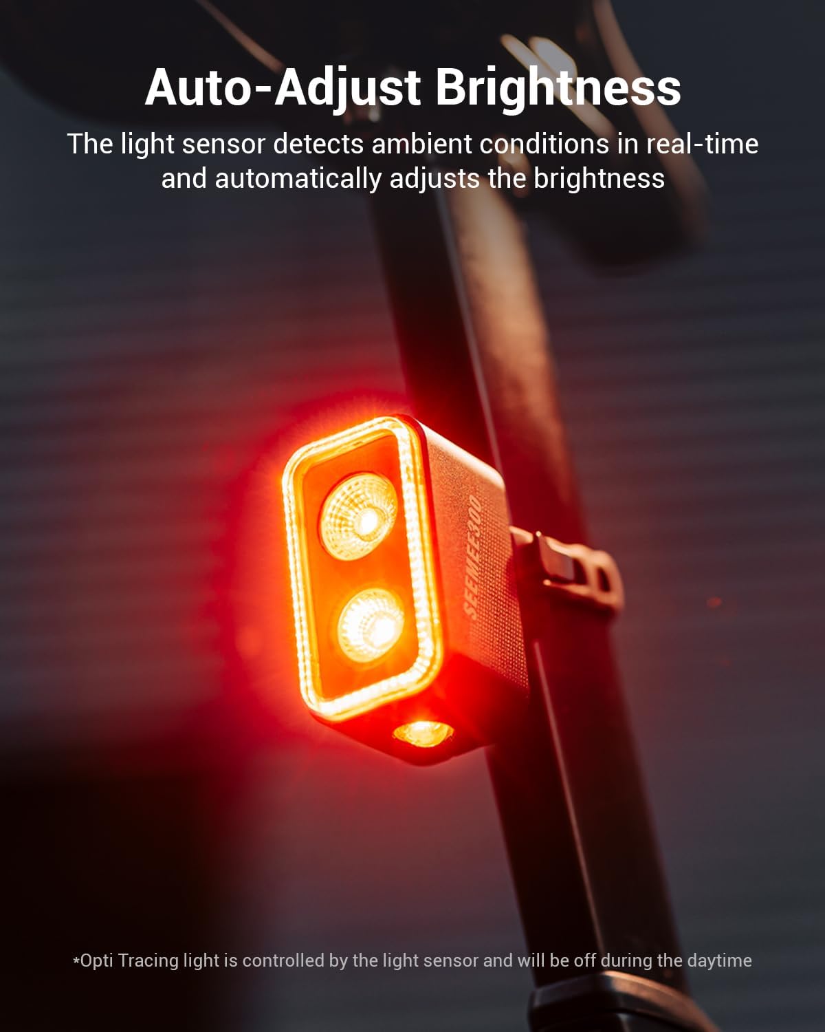Magicshine SEEMEE 300 Bike Taillight,300 Lumen Bike Tail Light,5 Night & Daytime Modes,Smart Brake Sensor IPX6 Waterproof USB-C Rechargeable Rear Bike Light for Night Riding | Backcountry Sportsman