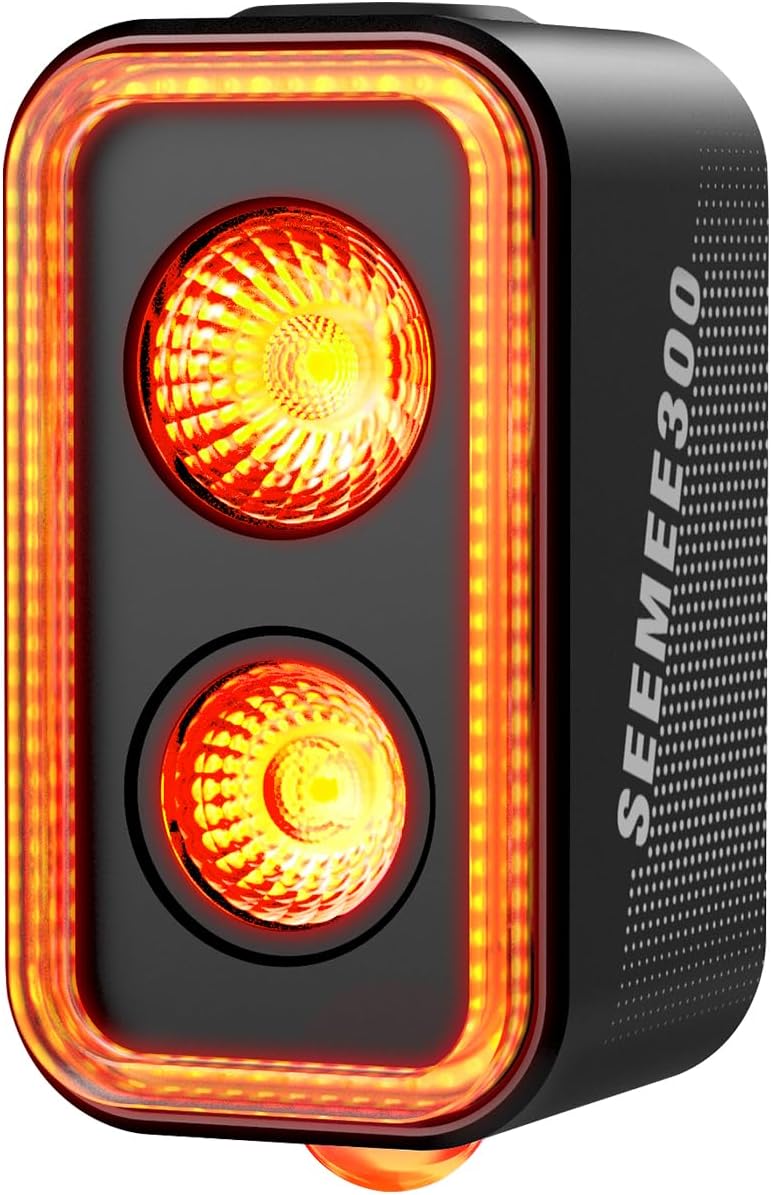 Magicshine SEEMEE 300 Bike Taillight,300 Lumen Bike Tail Light,5 Night & Daytime Modes,Smart Brake Sensor IPX6 Waterproof USB-C Rechargeable Rear Bike Light for Night Riding | Backcountry Sportsman