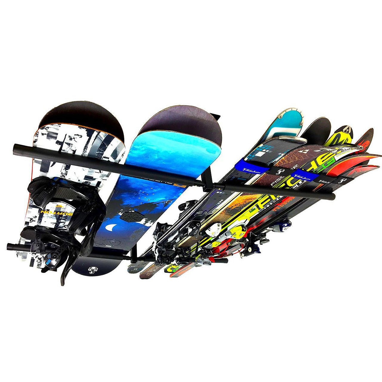 Hi-Port 2 | Ski & Snowboard Adjustable Ceiling Storage Rack | Double | Holds 150 lbs | Backcountry Sportsman