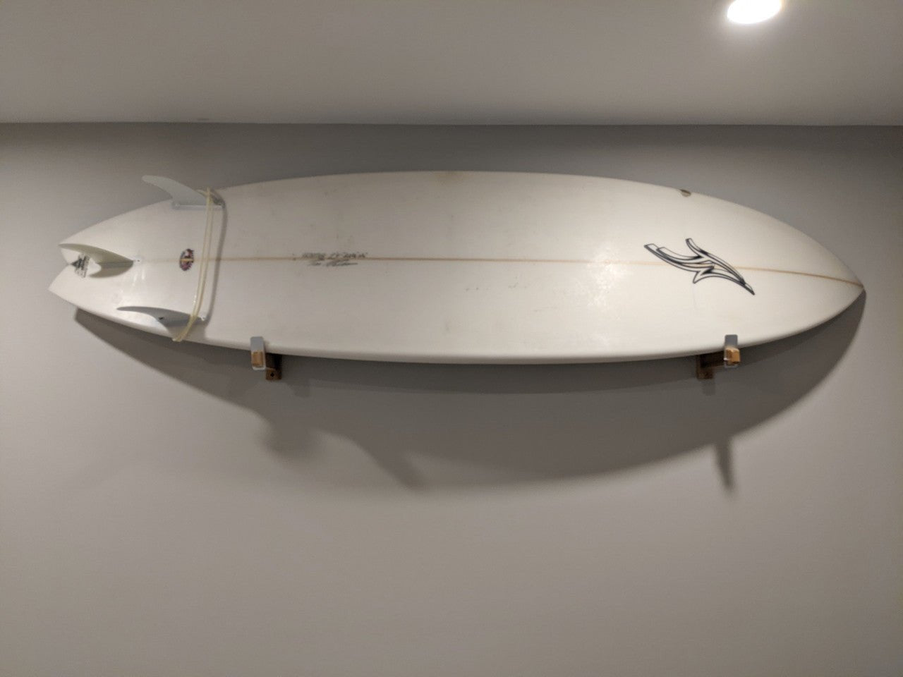 Solid Oak Surfboard Display | Minimalist Wood Rack | Holds 20 lbs | Backcountry Sportsman