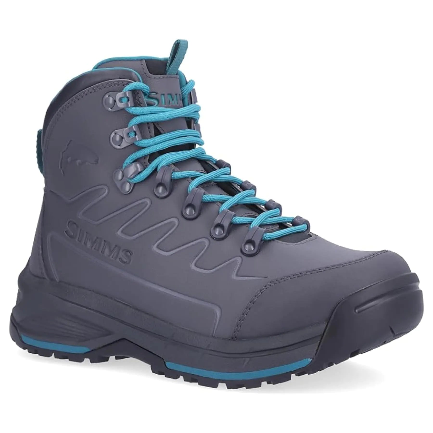 Simms Womens Freestone Wading Boots - Durable Rubber Bottom Boots with Enhanced Traction Protective Toe Cap Ideal for Stream & River Fishing (Slate 9) | Backcountry Sportsman