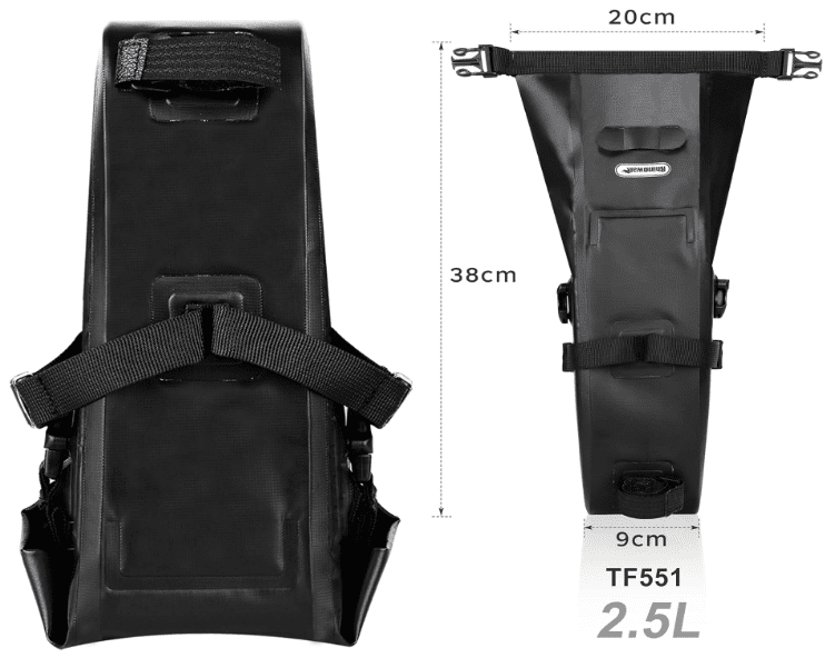 Rhinowalk 2.5/4L storage Waterproof Bike Saddle Seat Bag | Backcountry Sportsman