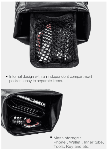 Rhinowalk 2.5/4L storage Waterproof Bike Saddle Seat Bag | Backcountry Sportsman