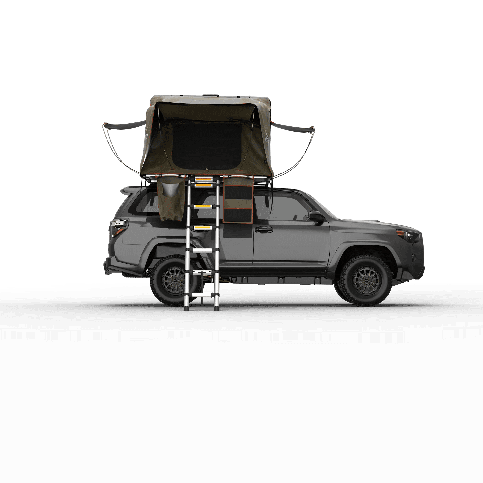 Alpha Hardshell Rooftop Tent – ABS – 2–3 Person – Black – All-Season Overland Shelter