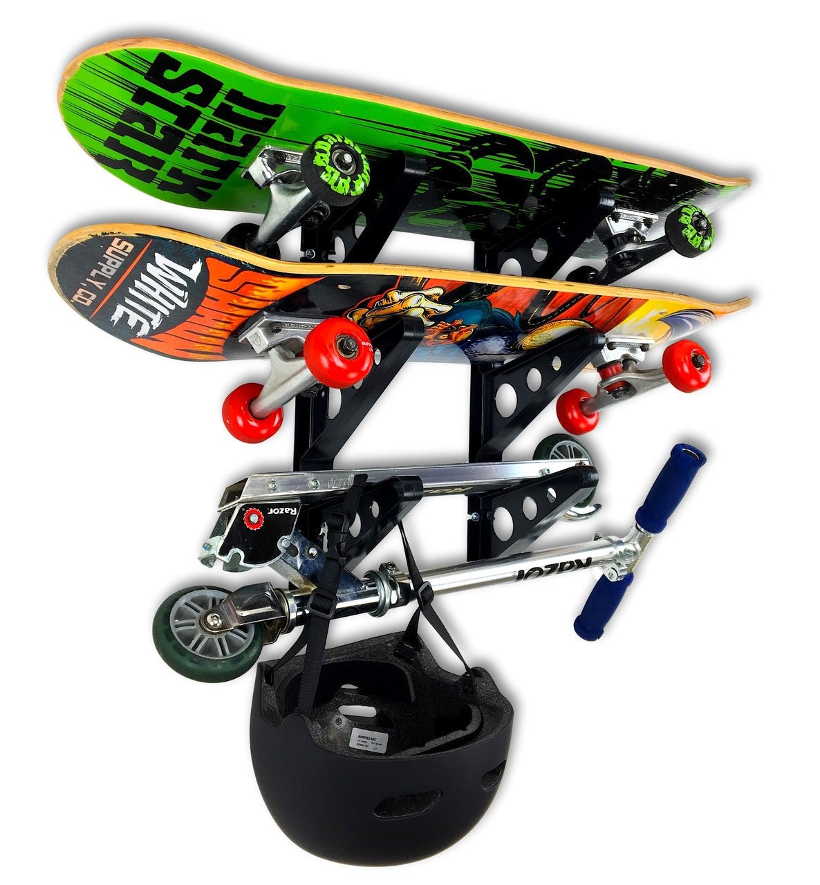 Trifecta Skateboard Storage Rack | 3 Levels | Backcountry Sportsman