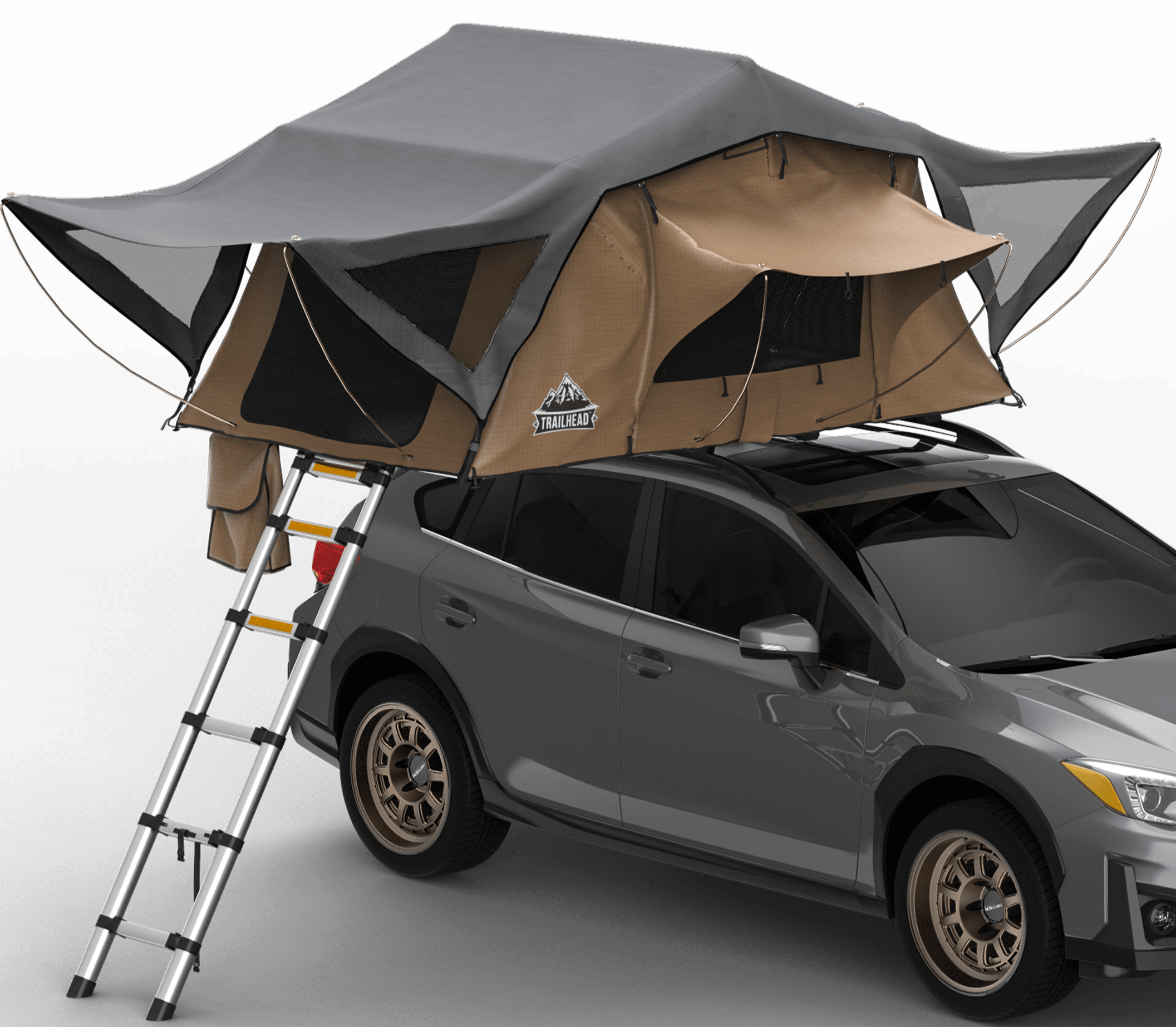 Trailhead Softshell Rooftop Tent – 2 Person – Tan – Lightweight Camping Setup