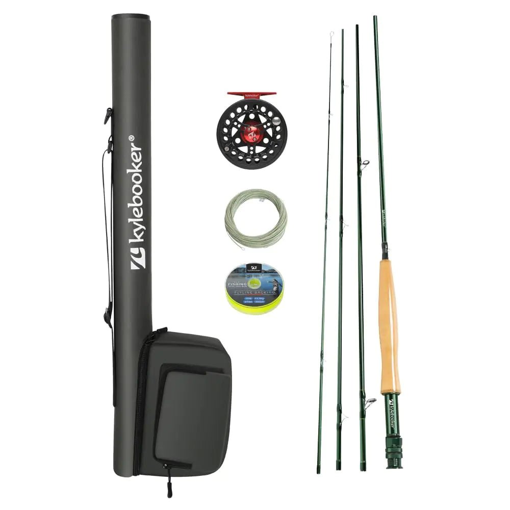 Kylebooker Fly Fishing Rod with Reel Combo Kit（3wt 7‘6“4sec Rod3/4 Reel ） | Backcountry Sportsman