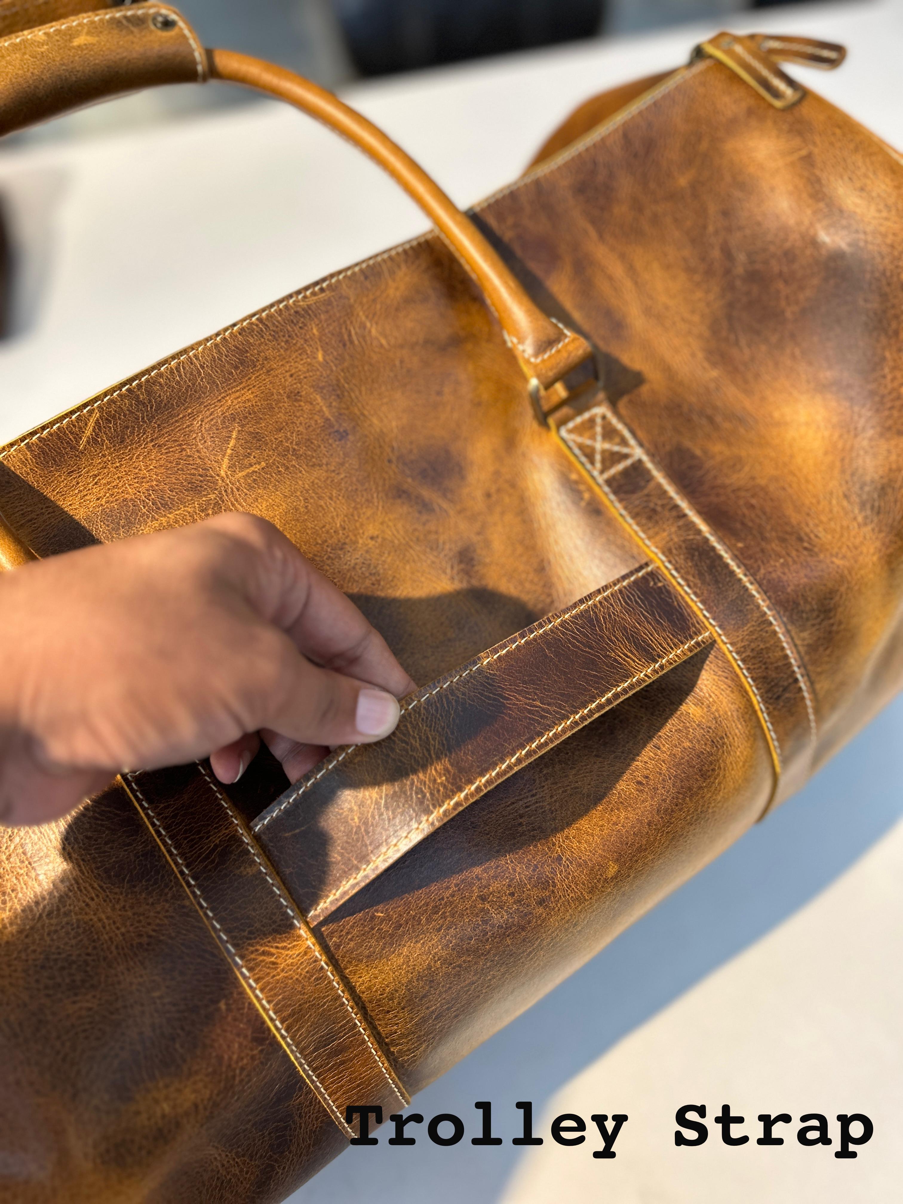 Roosevelt Full Grain Buffalo Leather Duffle | Backcountry Sportsman