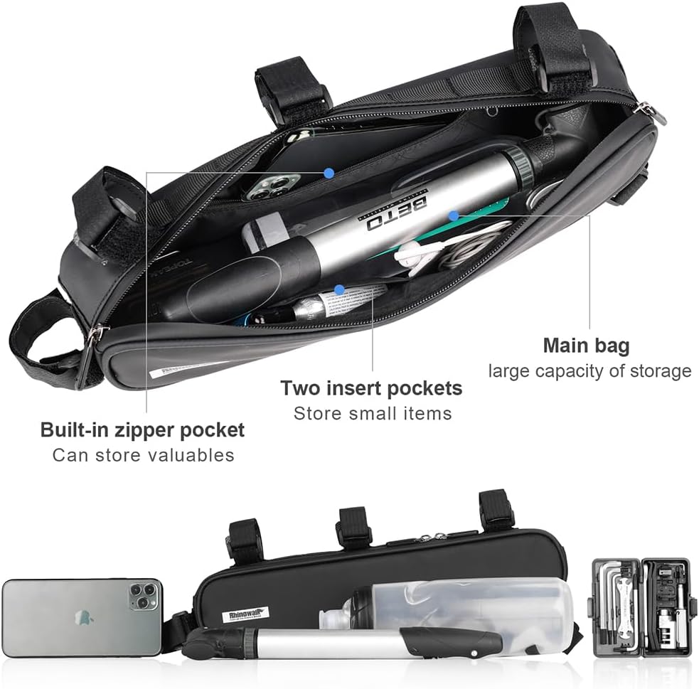 Rhinowalk Bike Frame Bag - Triangle Front Bag Under Top Tube Storage X21656 | Backcountry Sportsman