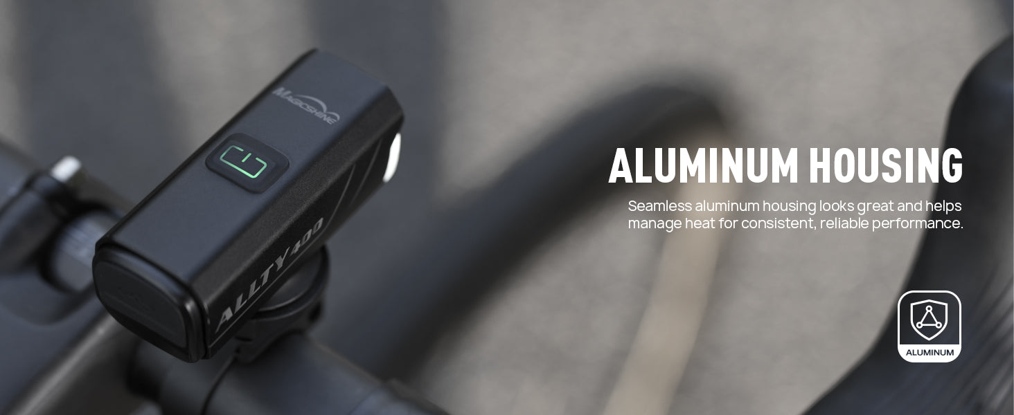 Magicshine Allty Bike Lights Allty 400,Allty 800 Road Bike Light, USB Type-C Rechargeable, IPX7 Waterproof LED Bike Light for Road, Urban Cyclists | Backcountry Sportsman