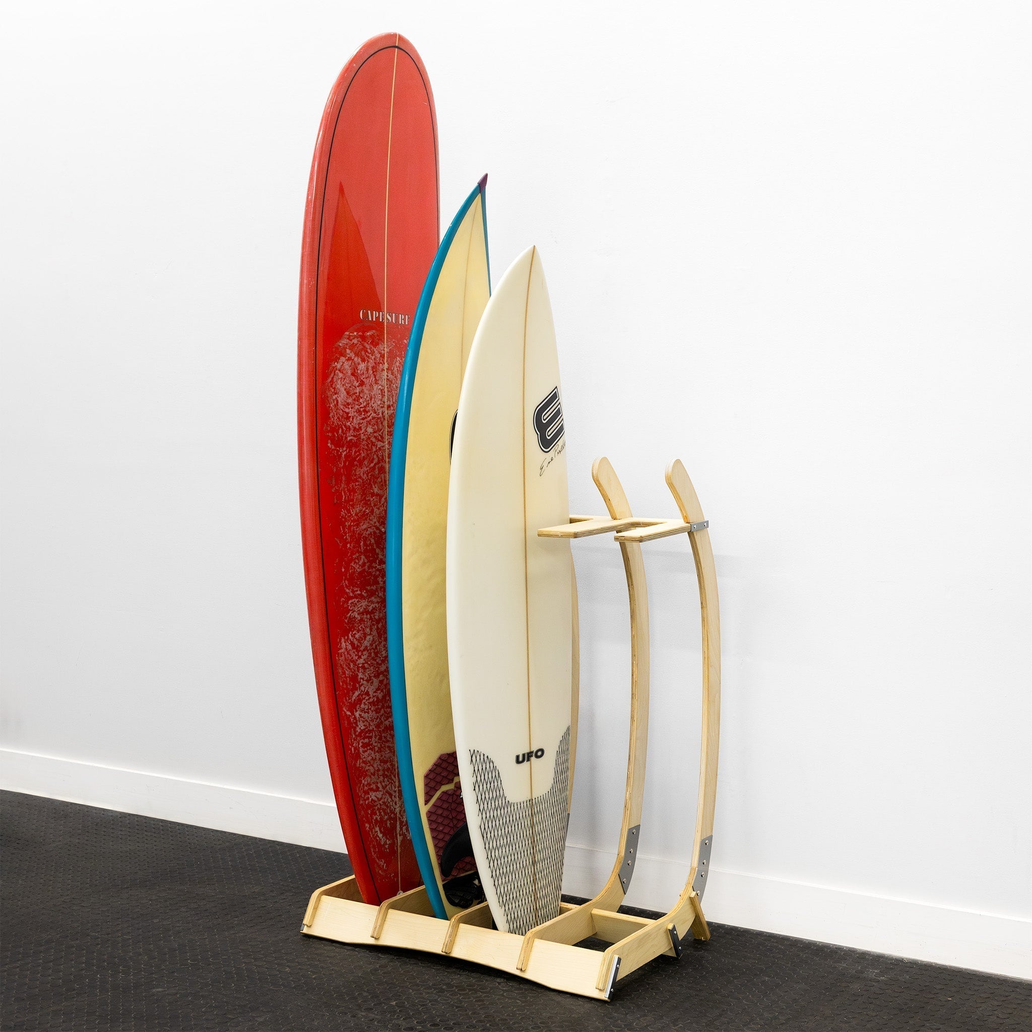 Big Sur Surfboard Storage Wood Stand | Holds 4 Surfboards | Backcountry Sportsman