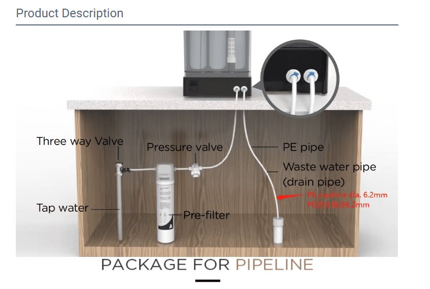 Desktop Water Purification Dispenser Pipeline Cleaning Set | Backcountry Sportsman