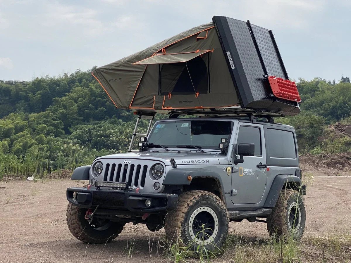 Stealth Hardshell Rooftop Tent – Aluminum – 3 Person – Black – Low-Profile Overland Tent | Backcountry Sportsman