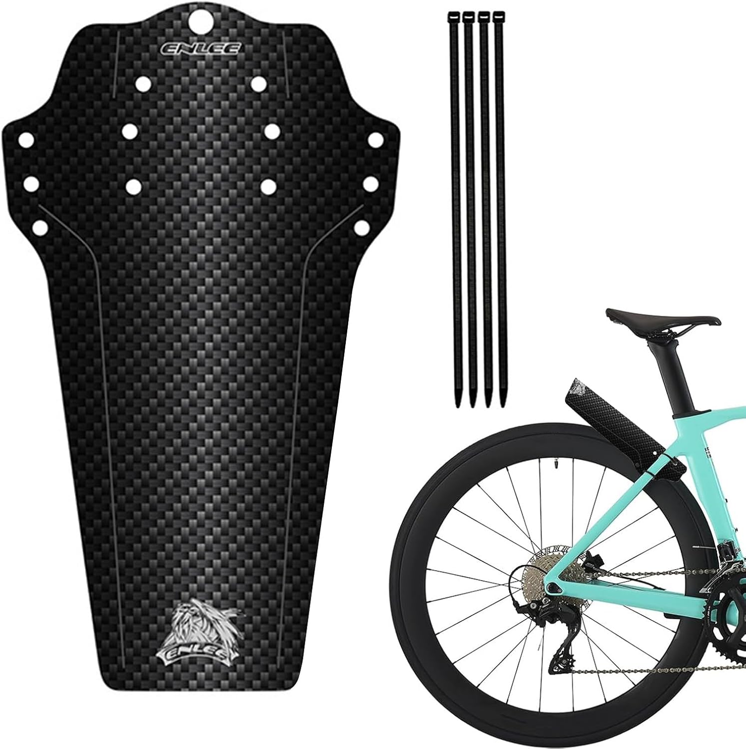 ENLEE 1PC Mountain Bike Fender - Lightweight Flexible MTB Mud Guard, Waterproof Heat-Resistant Bicycle Fenders, Universal Front and Rear 26", 27.5", 29" Plus Size and Fat Bike Wheel Sizes | Backcountry Sportsman