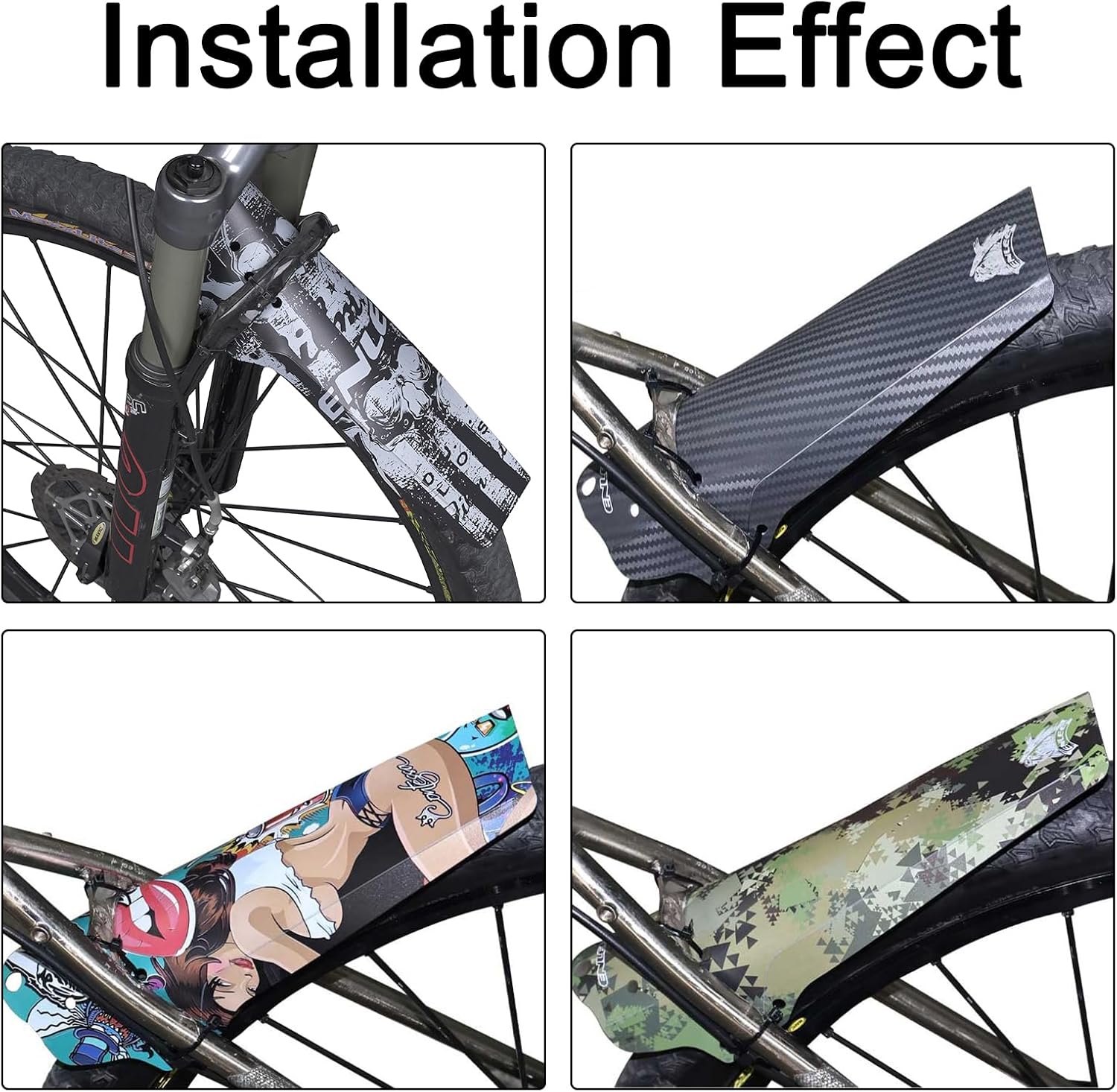 ENLEE 1PC Mountain Bike Fender - Lightweight Flexible MTB Mud Guard, Waterproof Heat-Resistant Bicycle Fenders, Universal Front and Rear 26", 27.5", 29" Plus Size and Fat Bike Wheel Sizes | Backcountry Sportsman