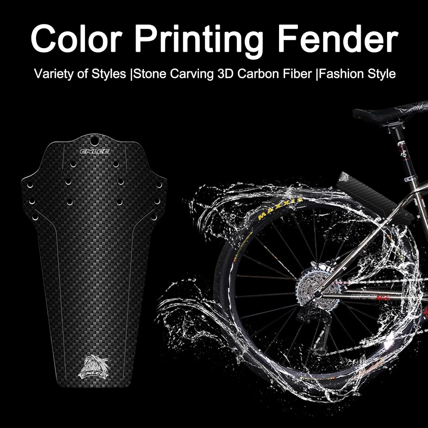 ENLEE 1PC Mountain Bike Fender - Lightweight Flexible MTB Mud Guard, Waterproof Heat-Resistant Bicycle Fenders, Universal Front and Rear 26", 27.5", 29" Plus Size and Fat Bike Wheel Sizes | Backcountry Sportsman