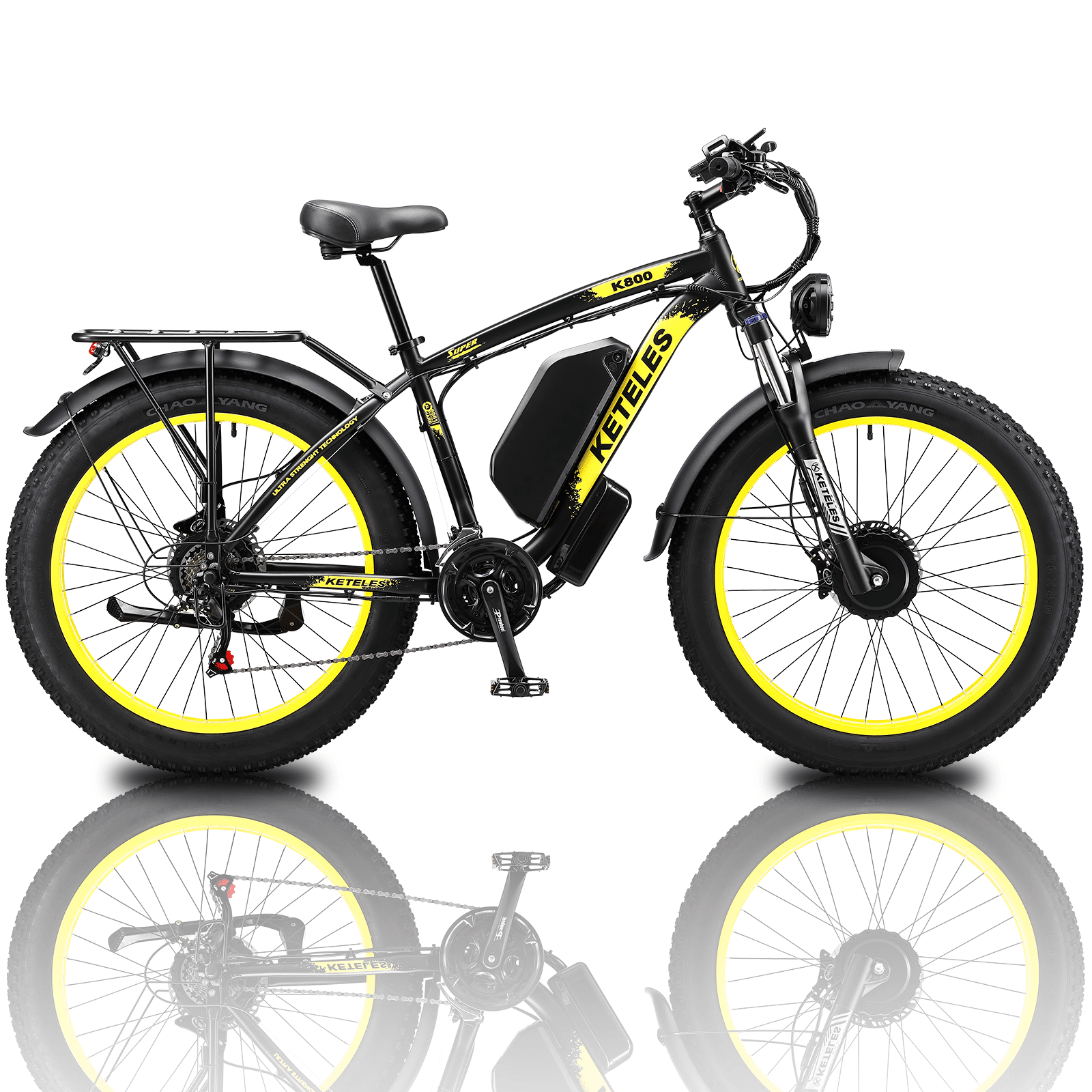 Electric Bike KETELES 48V 23AH Dual Motor 1000W*2 26"*4.0 MTB | Backcountry Sportsman