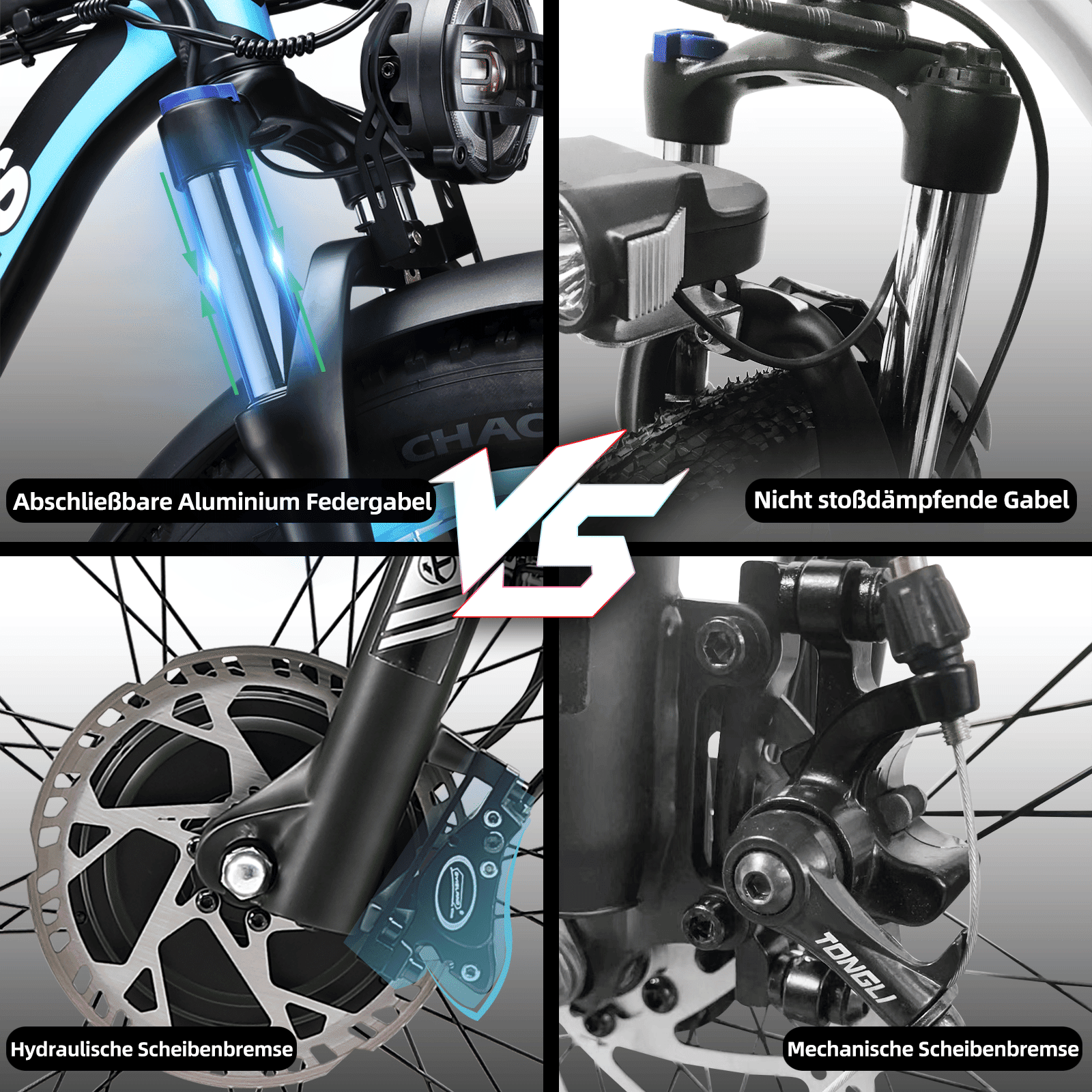 Electric Bike KETELES 48V 23AH Dual Motor 1000W*2 26"*4.0 MTB | Backcountry Sportsman