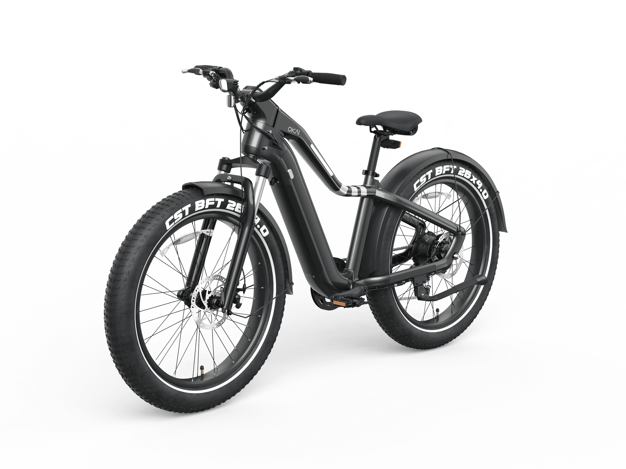 26" Step Over Electric Mountain Bike - Black | Backcountry Sportsman