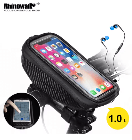 Rhinowalk Hard Shell Handle Bar Bike Phone Bag | Backcountry Sportsman