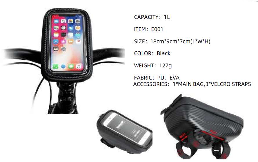 Rhinowalk Hard Shell Handle Bar Bike Phone Bag | Backcountry Sportsman