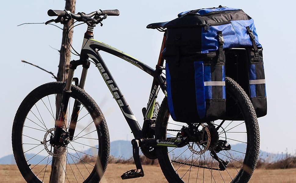 Rhinowalk 3 in 1 Pannier Bag Bicycle Rack Trunks Rear Seat Multifuction Bike Rack Bag 70L | Backcountry Sportsman