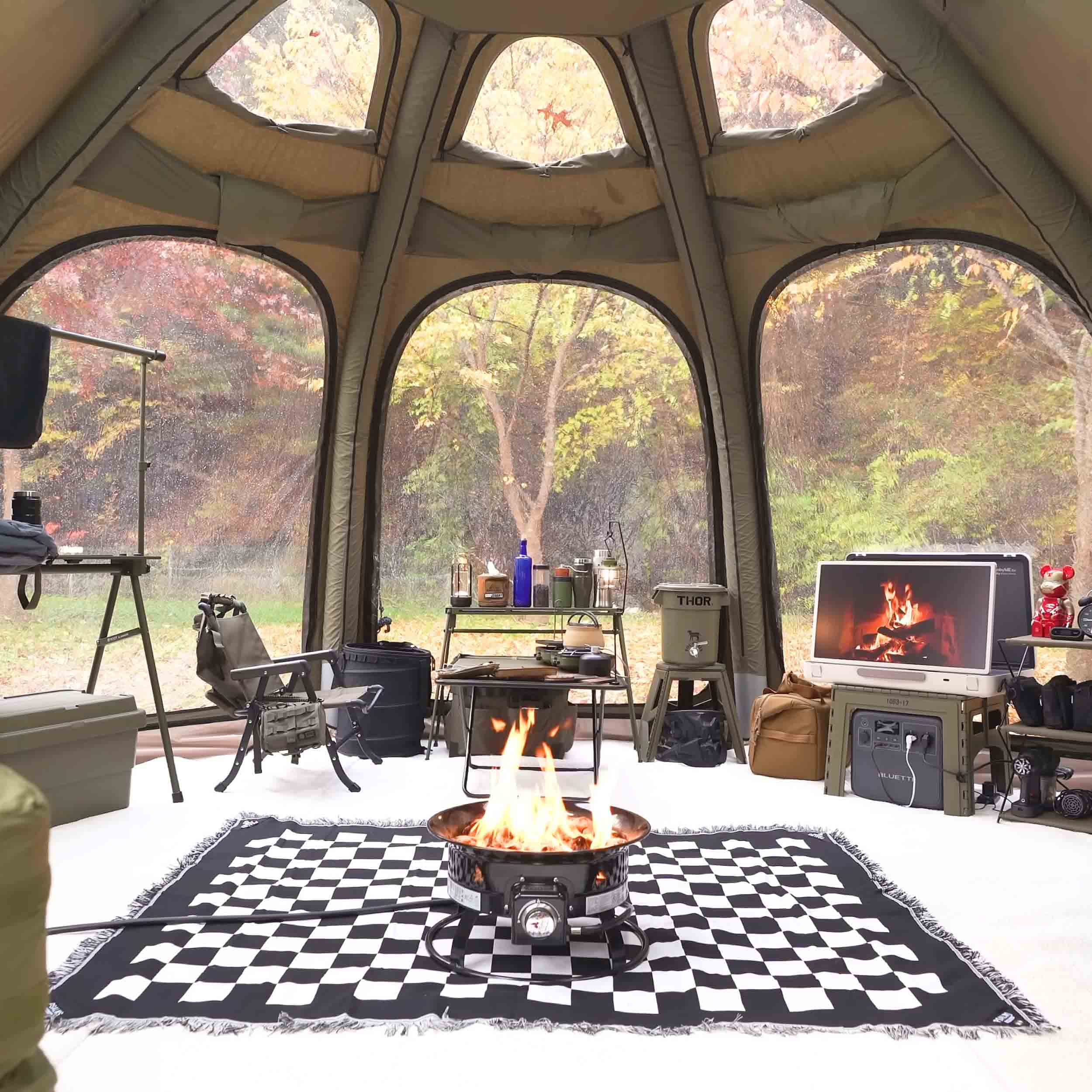 Coody Aurora Dome | RBM Outdoors Inflatable tent Octopus Forest Green for 2-4 person | Backcountry Sportsman