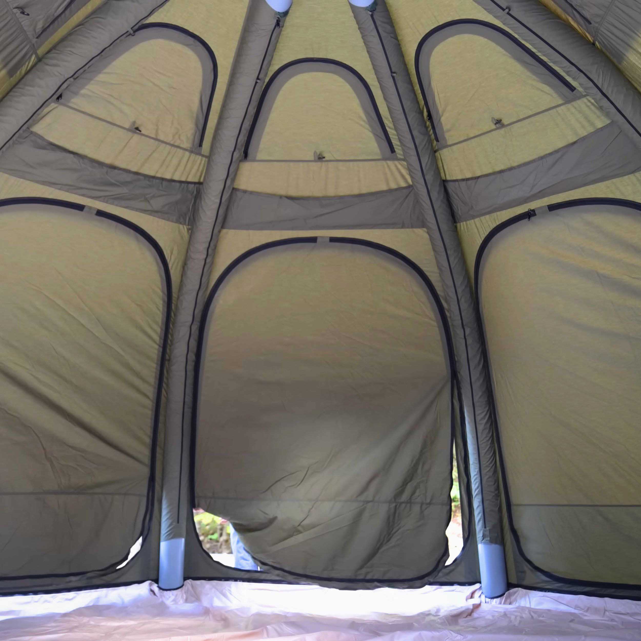 Coody Aurora Dome | RBM Outdoors Inflatable tent Octopus Forest Green for 2-4 person | Backcountry Sportsman