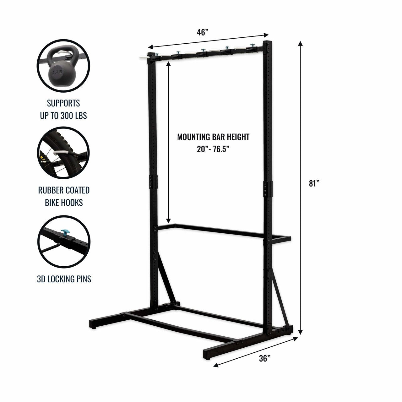 Freestanding G-Bike | Holds 5 Bikes | Backcountry Sportsman