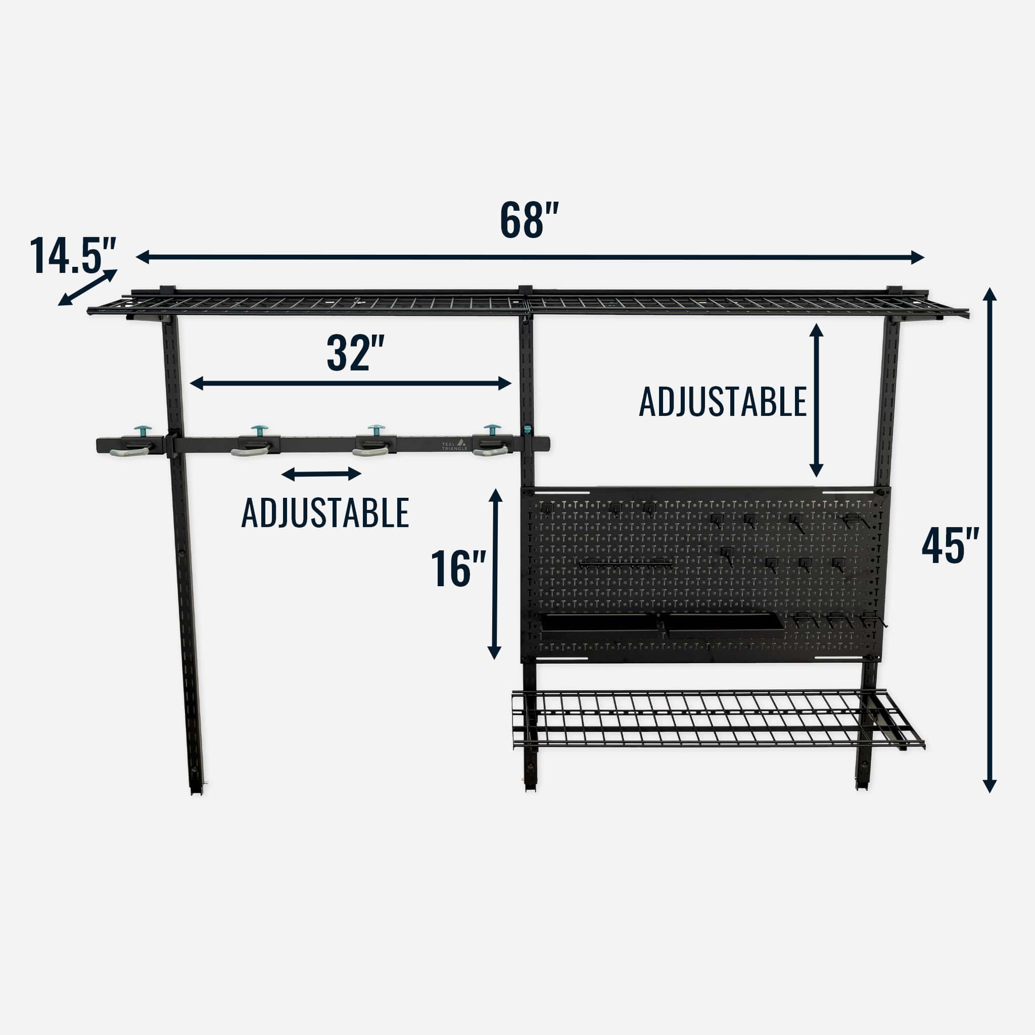 G-Storage Pro | Adjustable Wall Storage System | Holds 500 lbs | Backcountry Sportsman