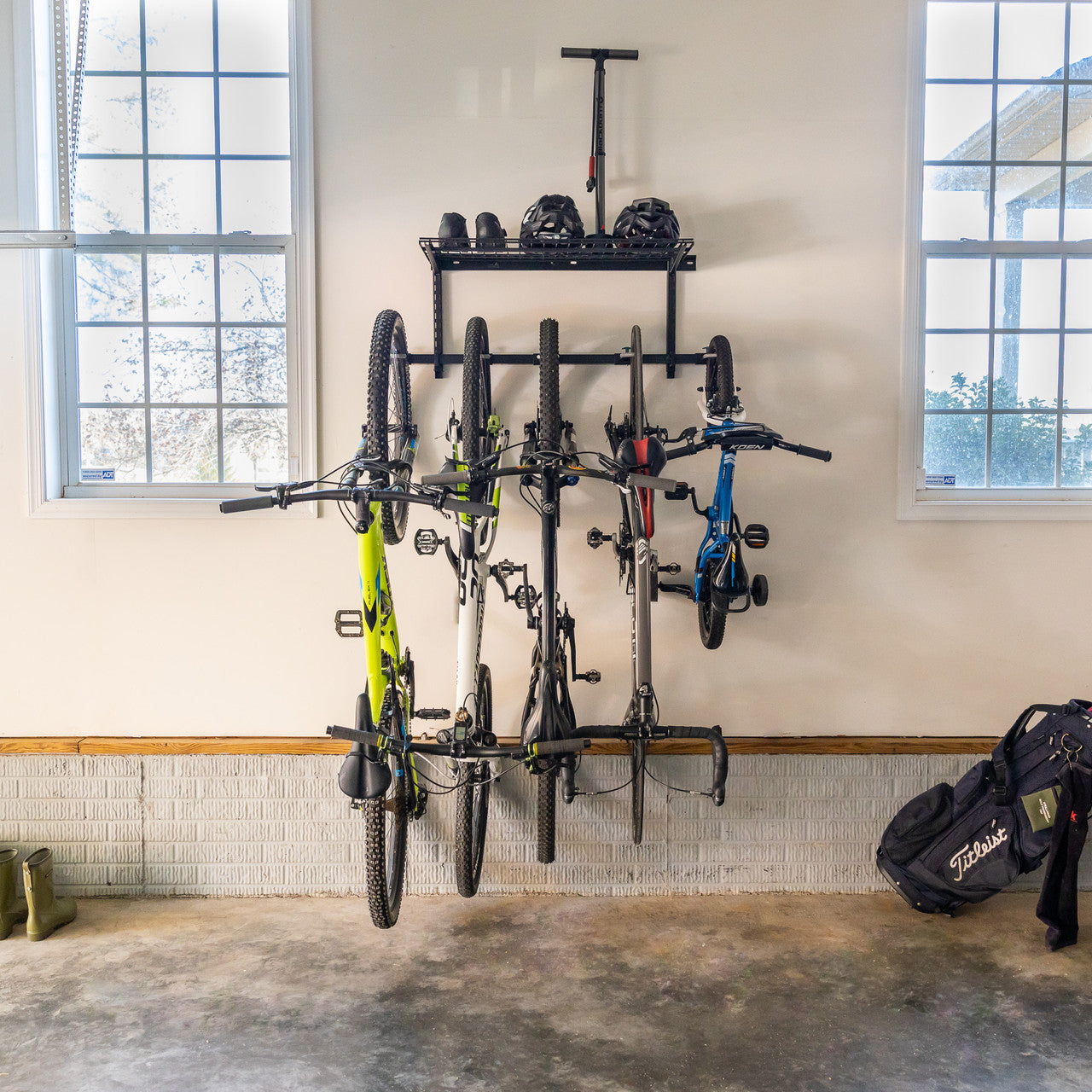G-Bike + Shelf | Adjustable Wall Storage System | Holds 5 Bikes | Backcountry Sportsman
