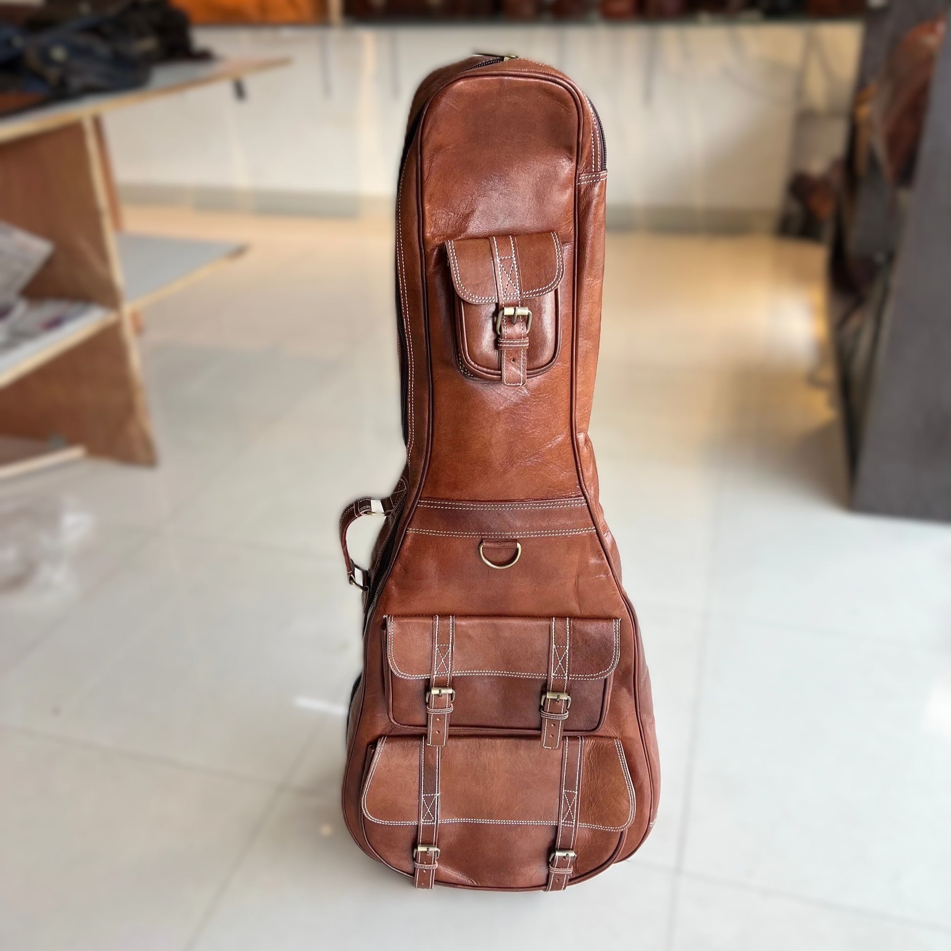 Personalized Leather Guitar Case | Backcountry Sportsman