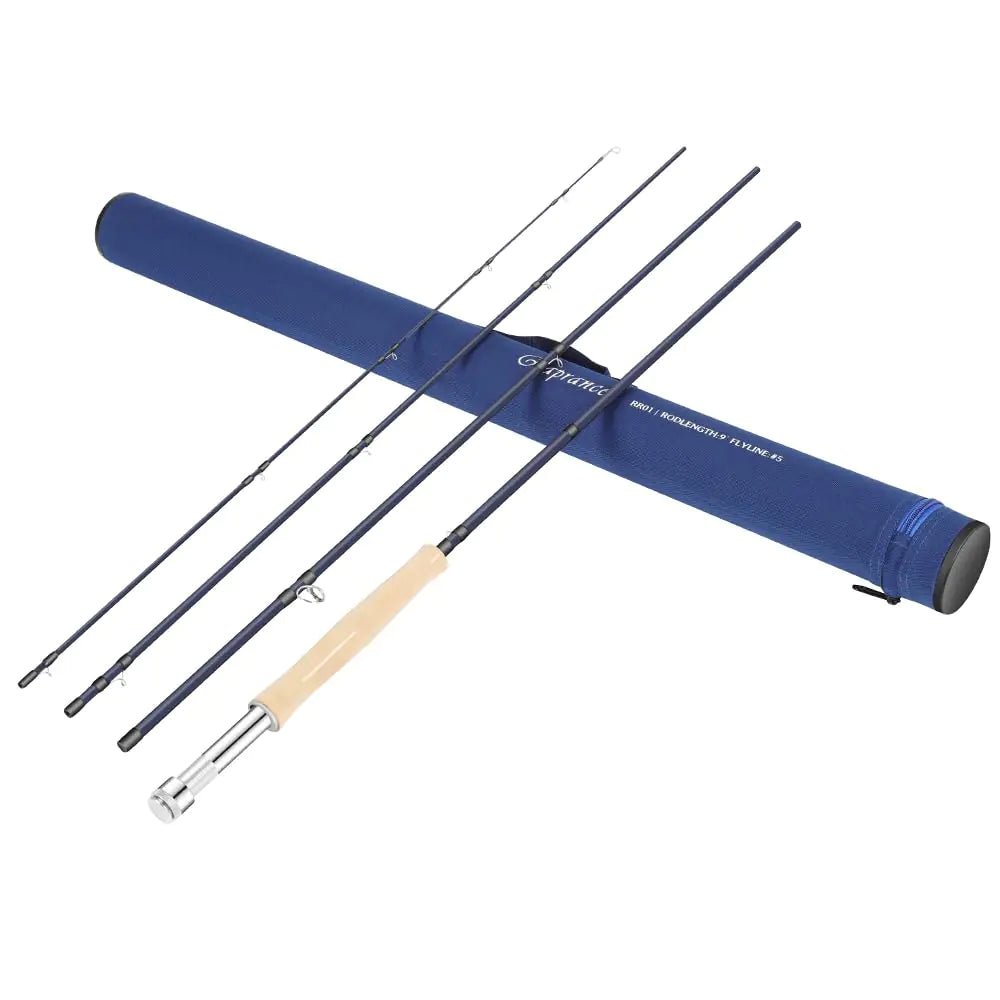 Lightweight 7wt Fly Fishing Rod Medium-Fast Action IM8 Carbon Blank with Rod Tube - Ideal for Trout and Salmon Travel | Backcountry Sportsman