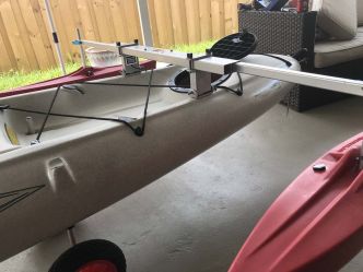 Canoe Stabilizer Float Package - Red Floats - 45" Universal Receiver