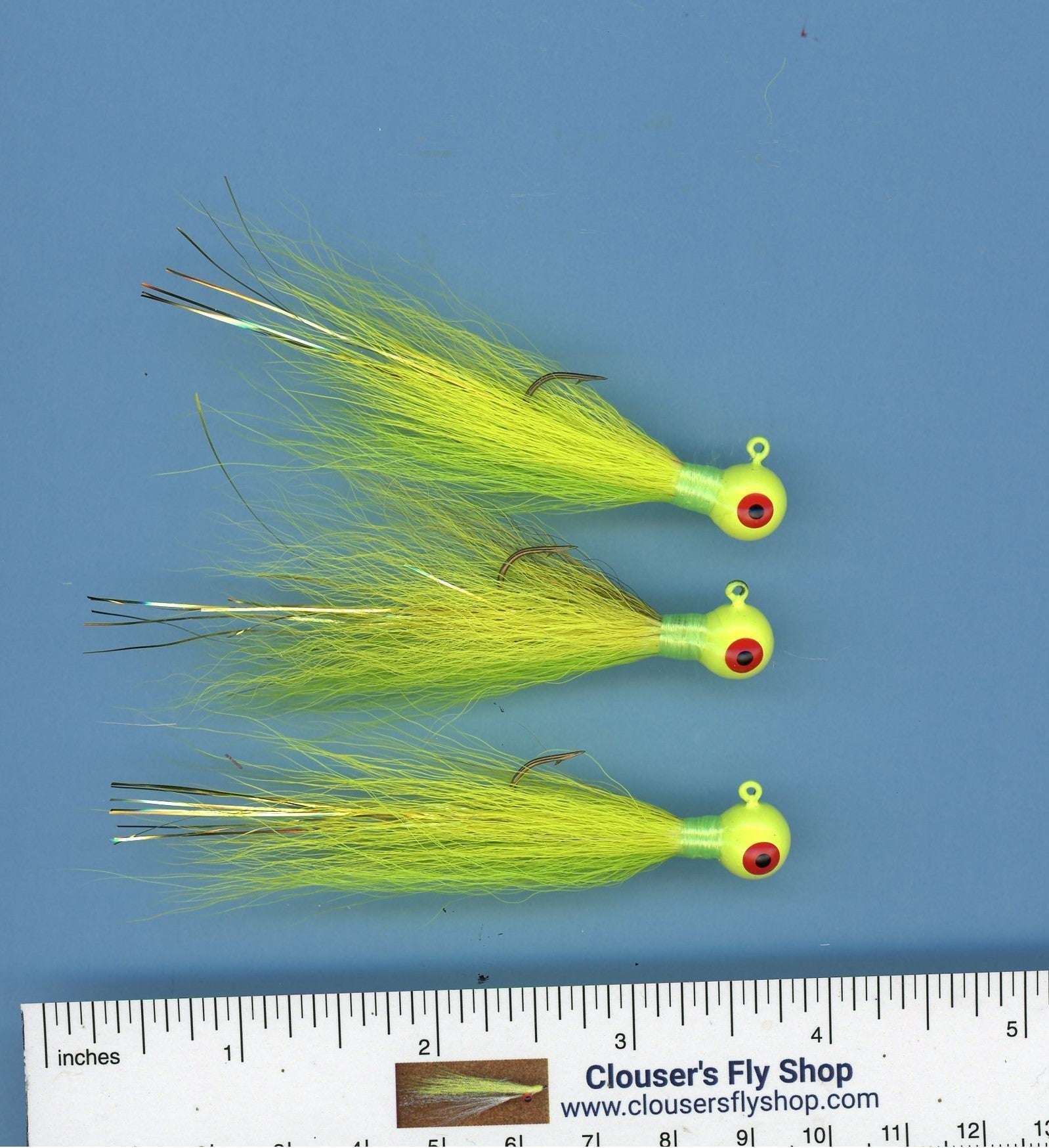 Bucktail Jigs 3 pak with Painted Heads & Eyes 1/4 oz | Backcountry Sportsman