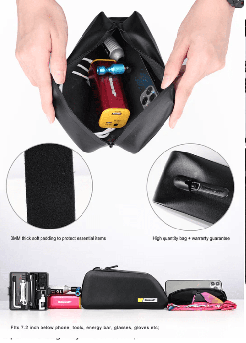 Rhinowalk Top Tube Bag - Stable & Waterproof Professional Cycling Accessory K32 1.3L | Backcountry Sportsman