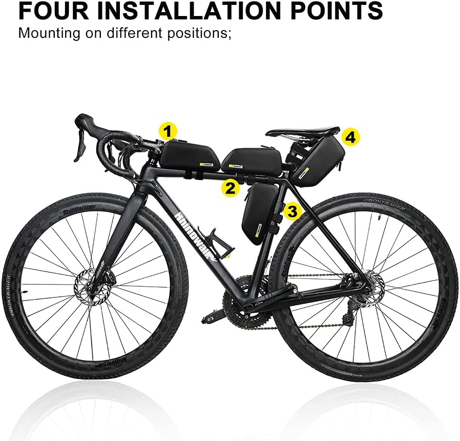 Rhinowalk Top Tube Bag - Stable & Waterproof Professional Cycling Accessory K32 1.3L | Backcountry Sportsman