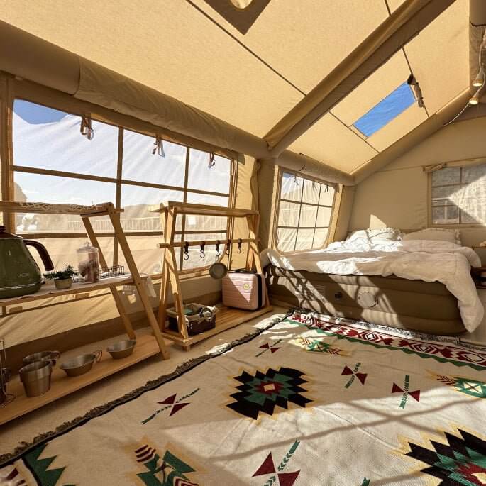 Coody 13.6 (Koala-5) Beige Inflatable Tent House for Camping (2-8 person) | Backcountry Sportsman