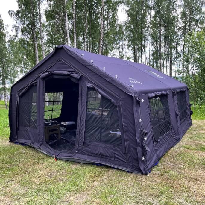 Coody 17.2 (Koala-7) Black Inflatable Tent House for Camping (2-10 person)