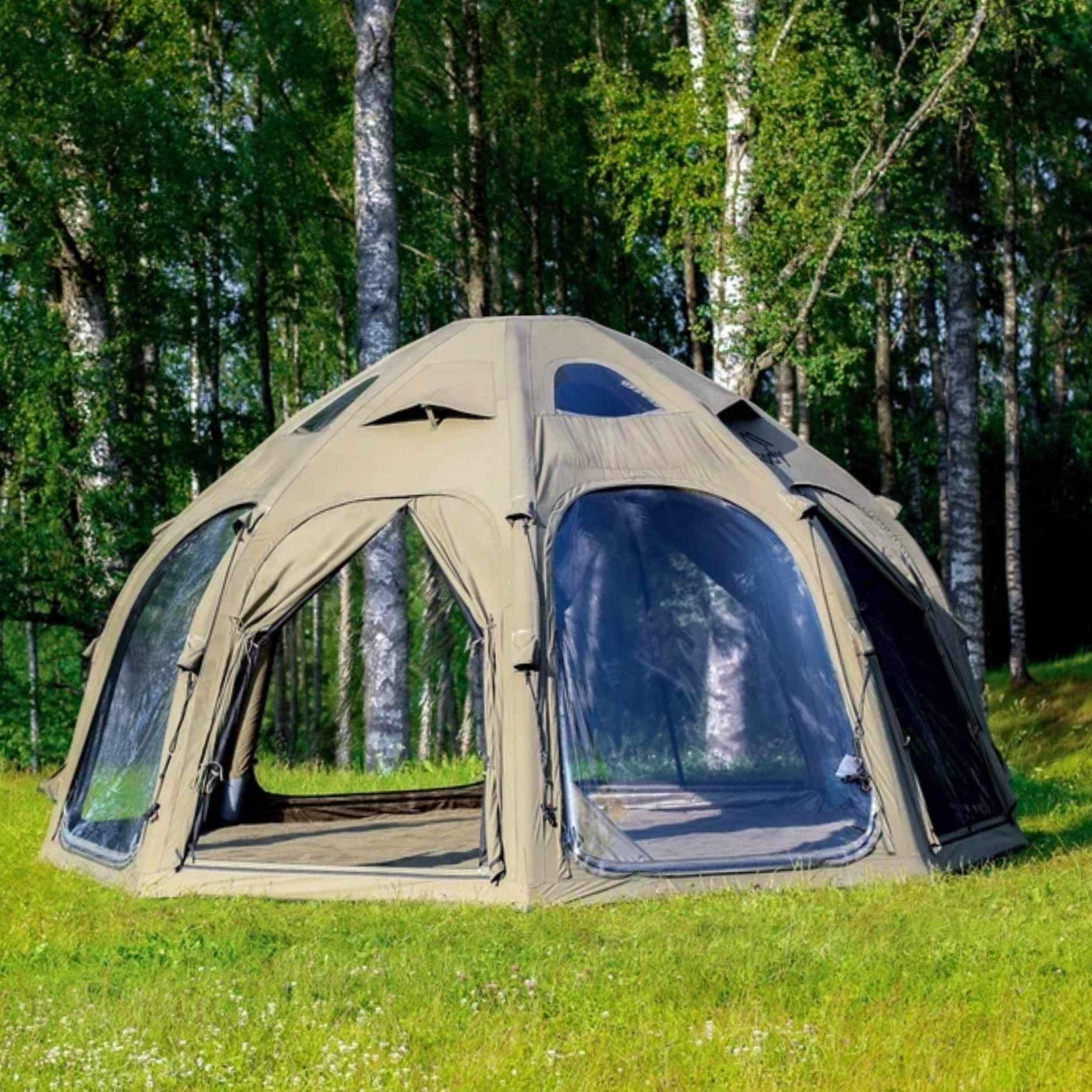 Coody Aurora Dome | RBM Outdoors Inflatable tent Octopus Forest Green for 2-4 person | Backcountry Sportsman