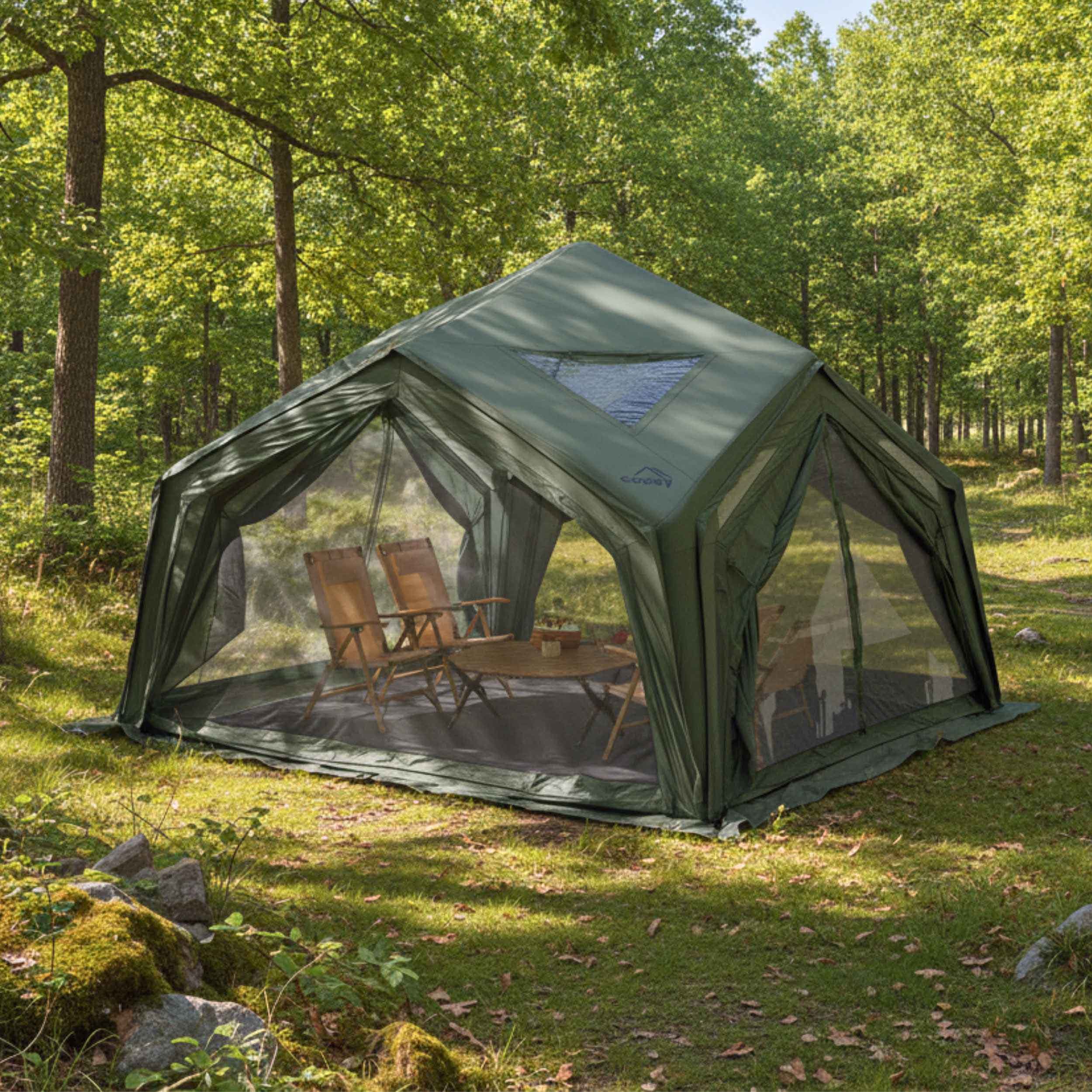 Coody | RBM Hub Inflatable Tent for 2-6 Person (Forest Green) | Backcountry Sportsman