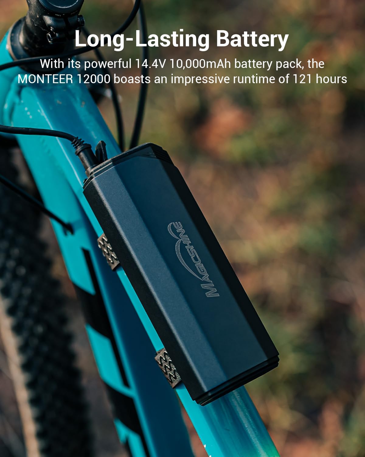 Magicshine MONTEER 12000 Mountain Bike Light,IPX6 Waterproof 12000 Lumen Max Output,20,000mAh Type-C Battery Pack with Reverse Charging Ultimate MTB Light | Backcountry Sportsman