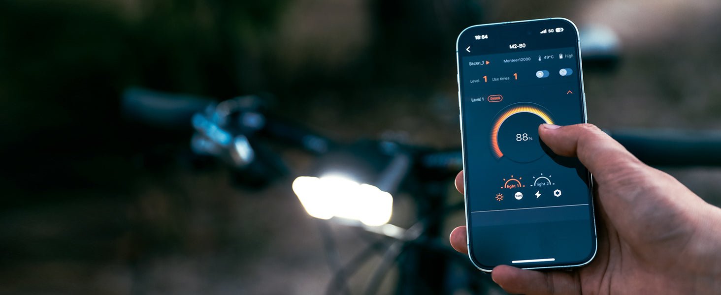 Magicshine MONTEER 12000 Mountain Bike Light,IPX6 Waterproof 12000 Lumen Max Output,20,000mAh Type-C Battery Pack with Reverse Charging Ultimate MTB Light | Backcountry Sportsman