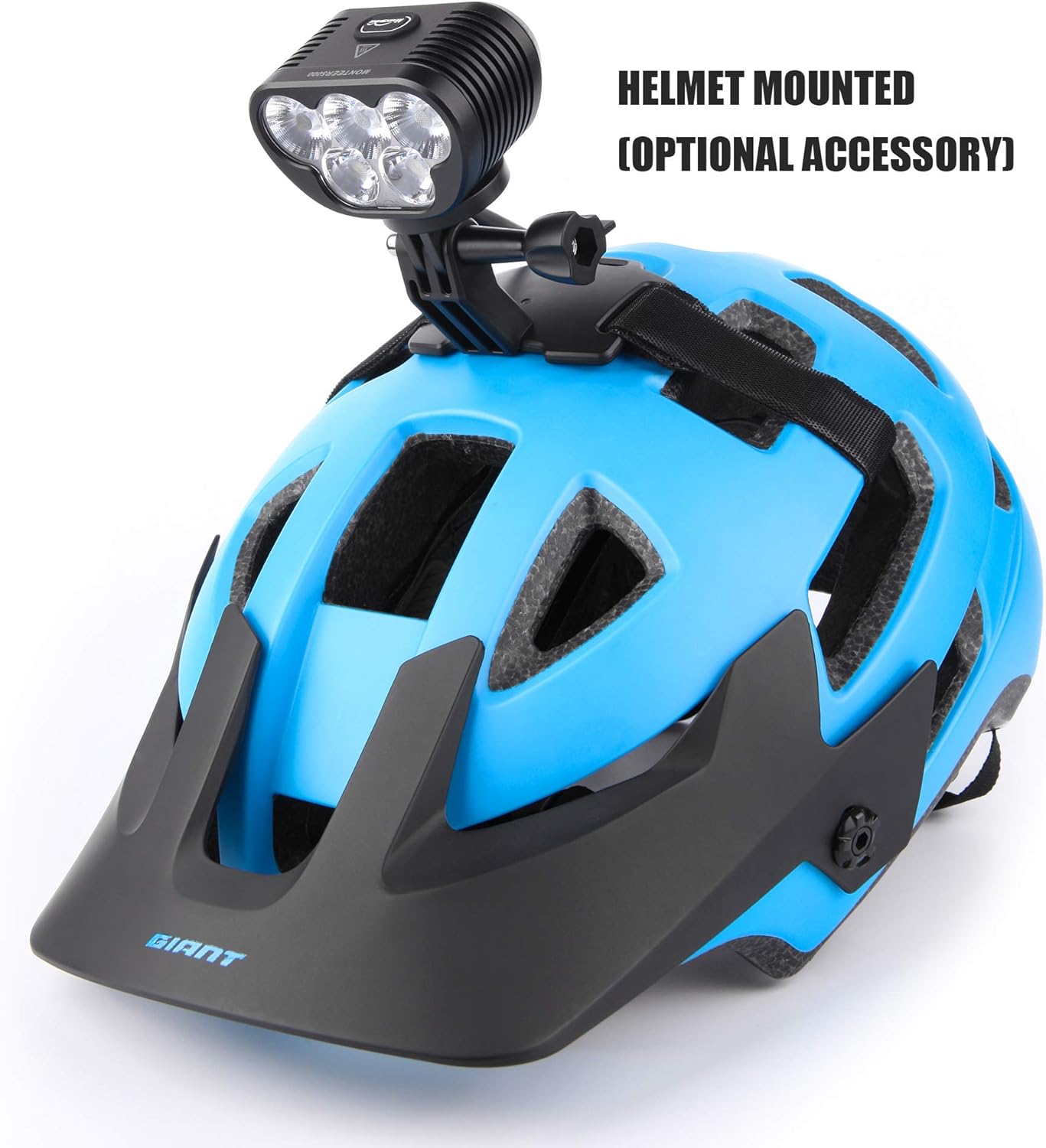 Magicshine Monteer 3500S Nebula Mountain Bike Light, 3500 lumens max Actual Output, 1800 Lumen Flood,1400 Lumen spot, 5200 mAh USB Rechargeable Battery Pack, IPX5 Water Resistent MTB Helmet Light | Backcountry Sportsman