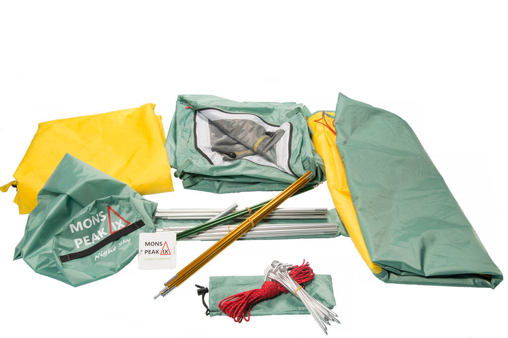mons peak ix night sky 3 person and 4 person tent full kit
